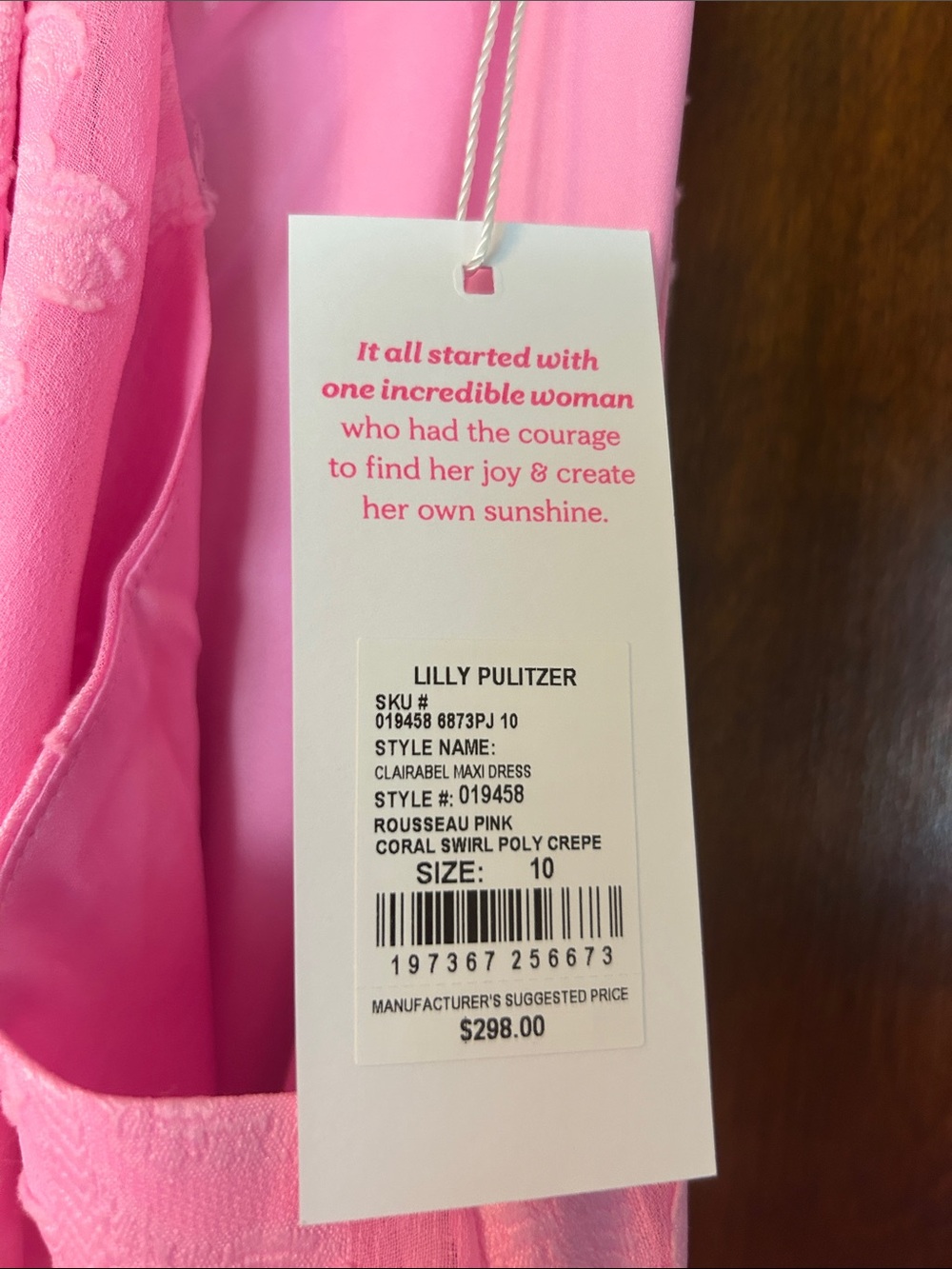 Lilly Pulitzer, Clairabel, Pink Floral Halter-Style Maxi Dress - Picture 3 of 9